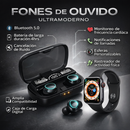 COMBO MOCHILA ANTIRROBO+ SMARTWATCH+ AURICULARES